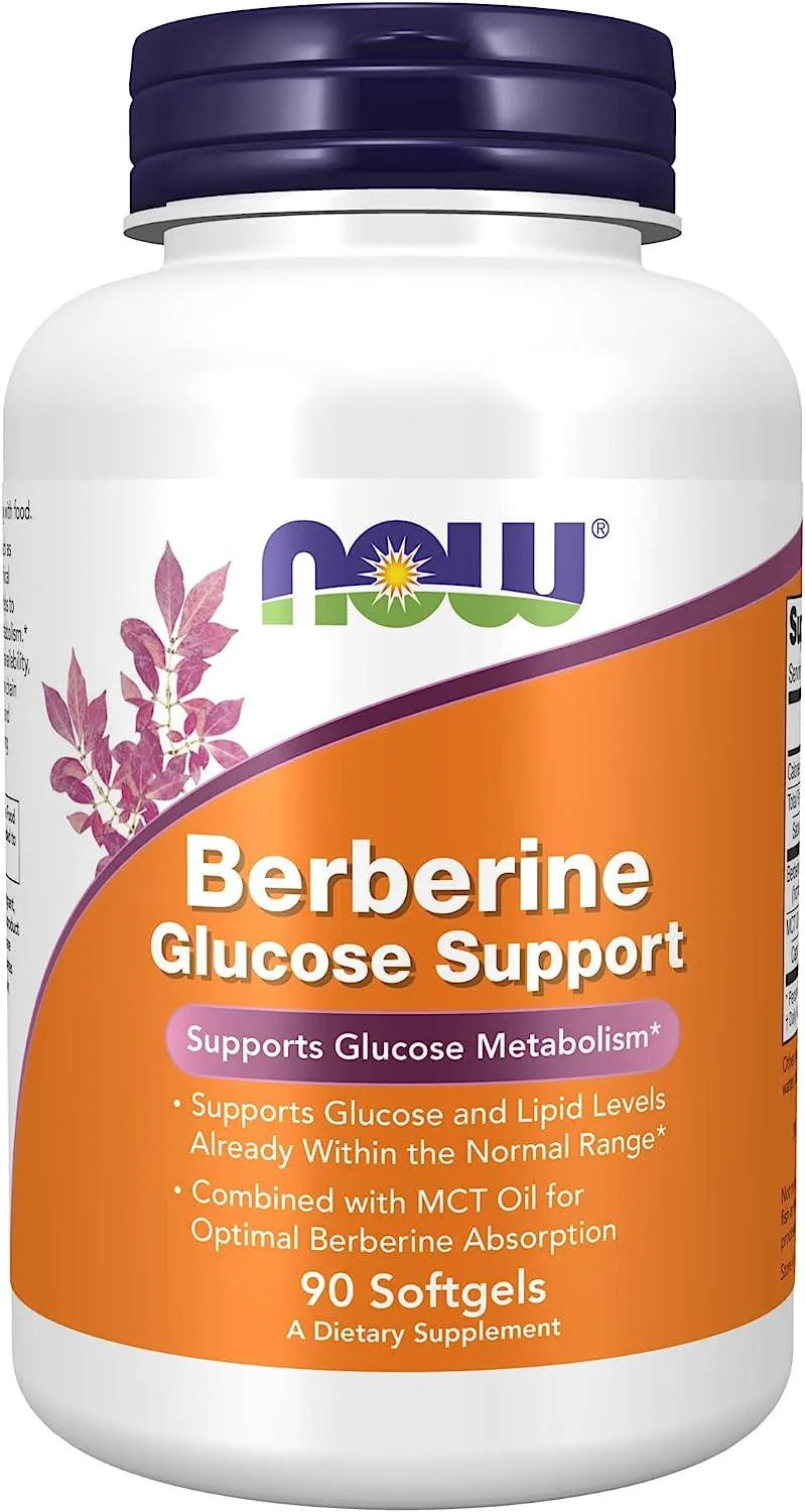 NOW SUPPLEMENTS - NOW Supplements Berberine Glucose Support 90 Capsulas Blandas - The Red Vitamin MX - Suplementos Alimenticios - {{ shop.shopifyCountryName }}