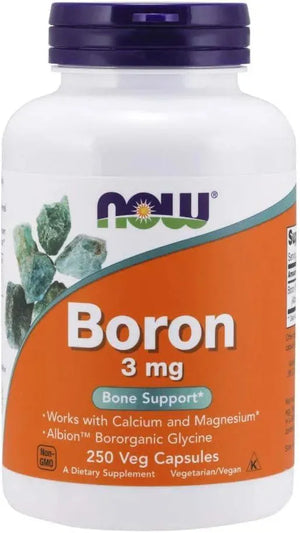 NOW SUPPLEMENTS - NOW Supplements Boron 3Mg. 250 Capsulas - The Red Vitamin MX - Suplementos Alimenticios - {{ shop.shopifyCountryName }}