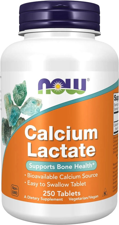 NOW SUPPLEMENTS - NOW Supplements Calcium Lactate 250 Tabletas - The Red Vitamin MX - Suplementos Alimenticios - {{ shop.shopifyCountryName }}