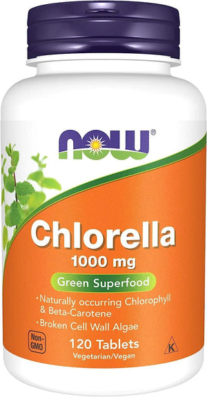 NOW SUPPLEMENTS - Now Supplements Chlorella Super Greens 1000Mg. 120 Tabletas - The Red Vitamin MX - Suplementos Alimenticios - {{ shop.shopifyCountryName }}