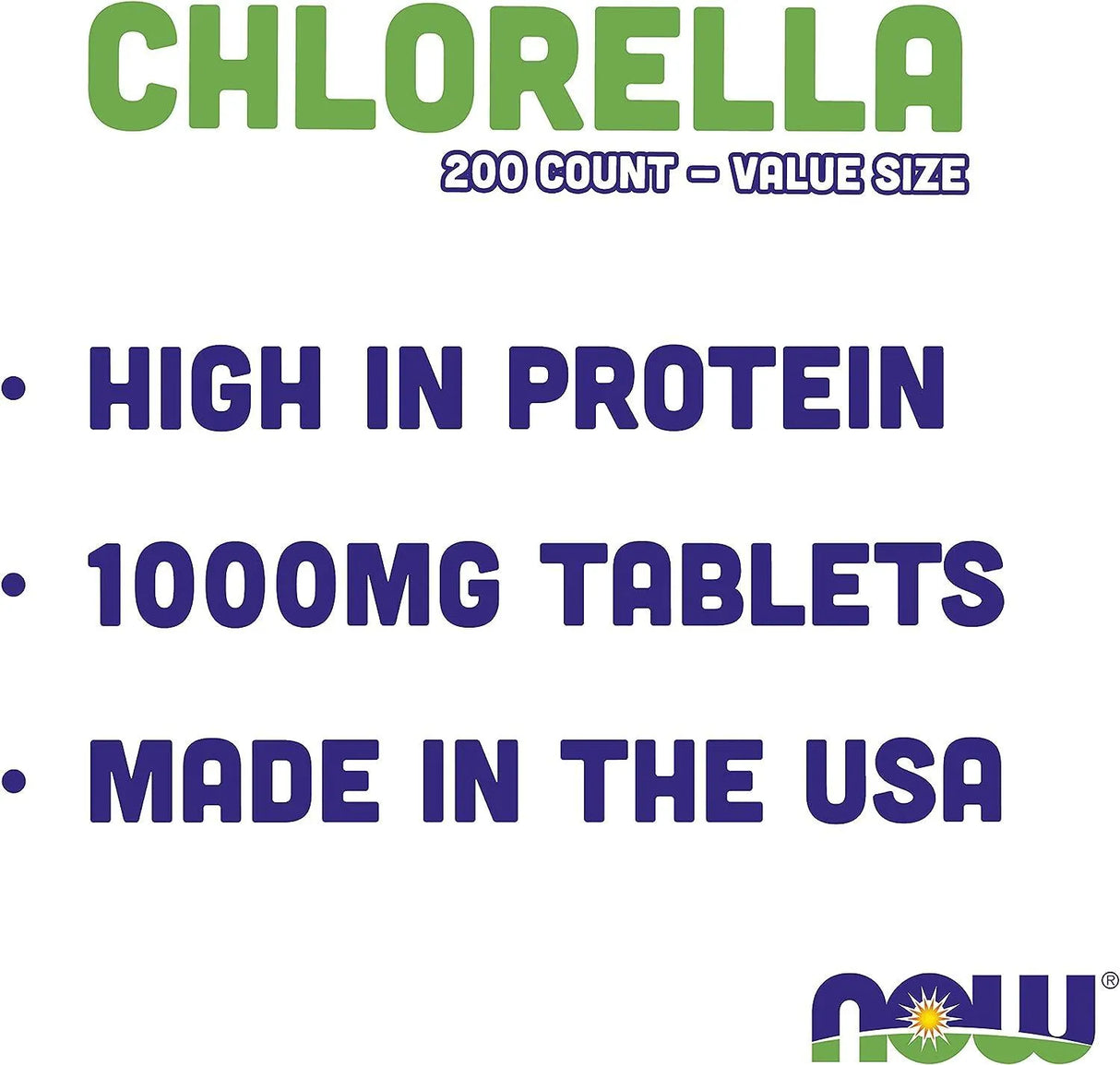 NOW SUPPLEMENTS - Now Supplements Chlorella Super Greens 1000Mg. 200 Tabletas - The Red Vitamin MX - Suplementos Alimenticios - {{ shop.shopifyCountryName }}