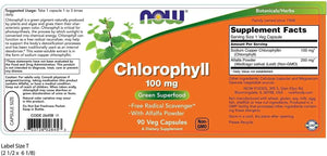 NOW SUPPLEMENTS - NOW Supplements Chlorophyll 100Mg. 90 Capsulas - The Red Vitamin MX - Suplementos Alimenticios - {{ shop.shopifyCountryName }}