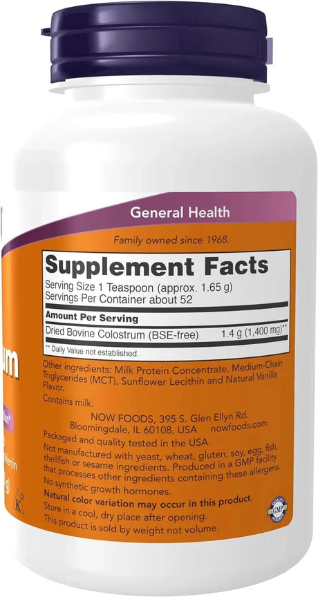 NOW SUPPLEMENTS - Now Supplements Colostrum Powder 85Gr. - The Red Vitamin MX - Suplementos Alimenticios - {{ shop.shopifyCountryName }}