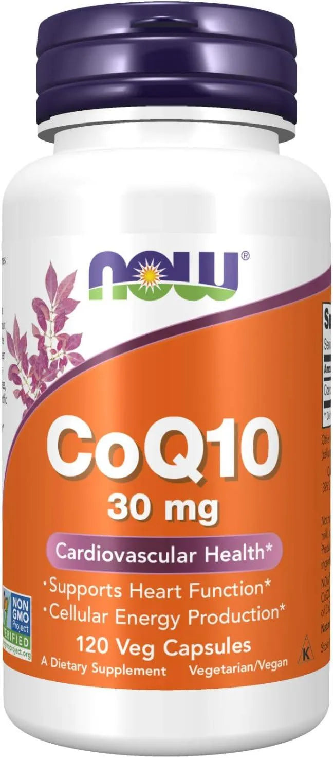 NOW SUPPLEMENTS - NOW Supplements CoQ10 30Mg. 120 Capsulas - The Red Vitamin MX - Suplementos Alimenticios - {{ shop.shopifyCountryName }}