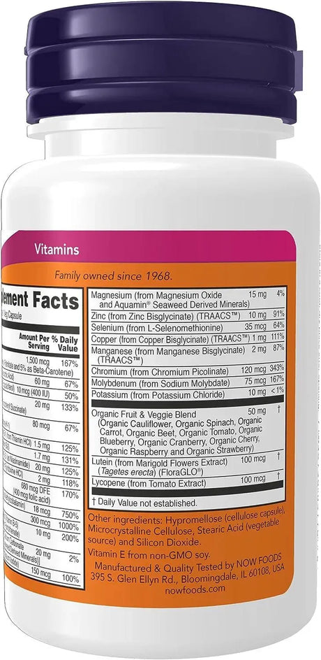 NOW SUPPLEMENTS - NOW Supplements Daily Vits 30 Capsulas - The Red Vitamin MX - Suplementos Alimenticios - {{ shop.shopifyCountryName }}