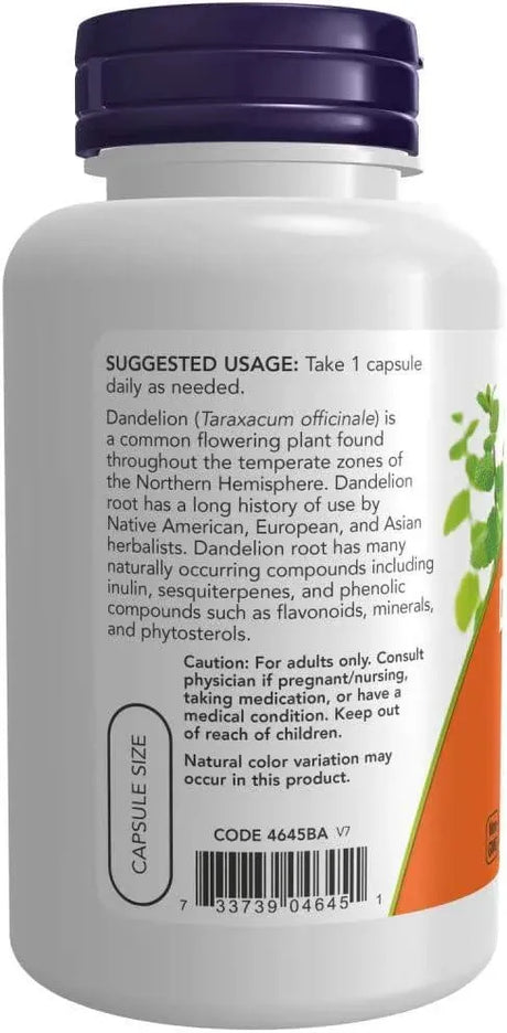 NOW SUPPLEMENTS - NOW Supplements Dandelion Root 500Mg. 100 Capsulas - The Red Vitamin MX - Suplementos Alimenticios - {{ shop.shopifyCountryName }}