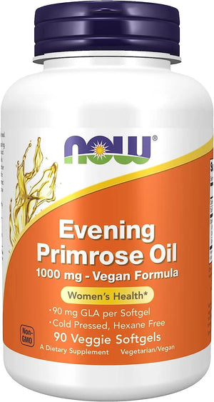 NOW SUPPLEMENTS - NOW Supplements Evening Primrose Oil 1000Mg. 90 Capsulas Blandas - The Red Vitamin MX - Suplementos Alimenticios - {{ shop.shopifyCountryName }}