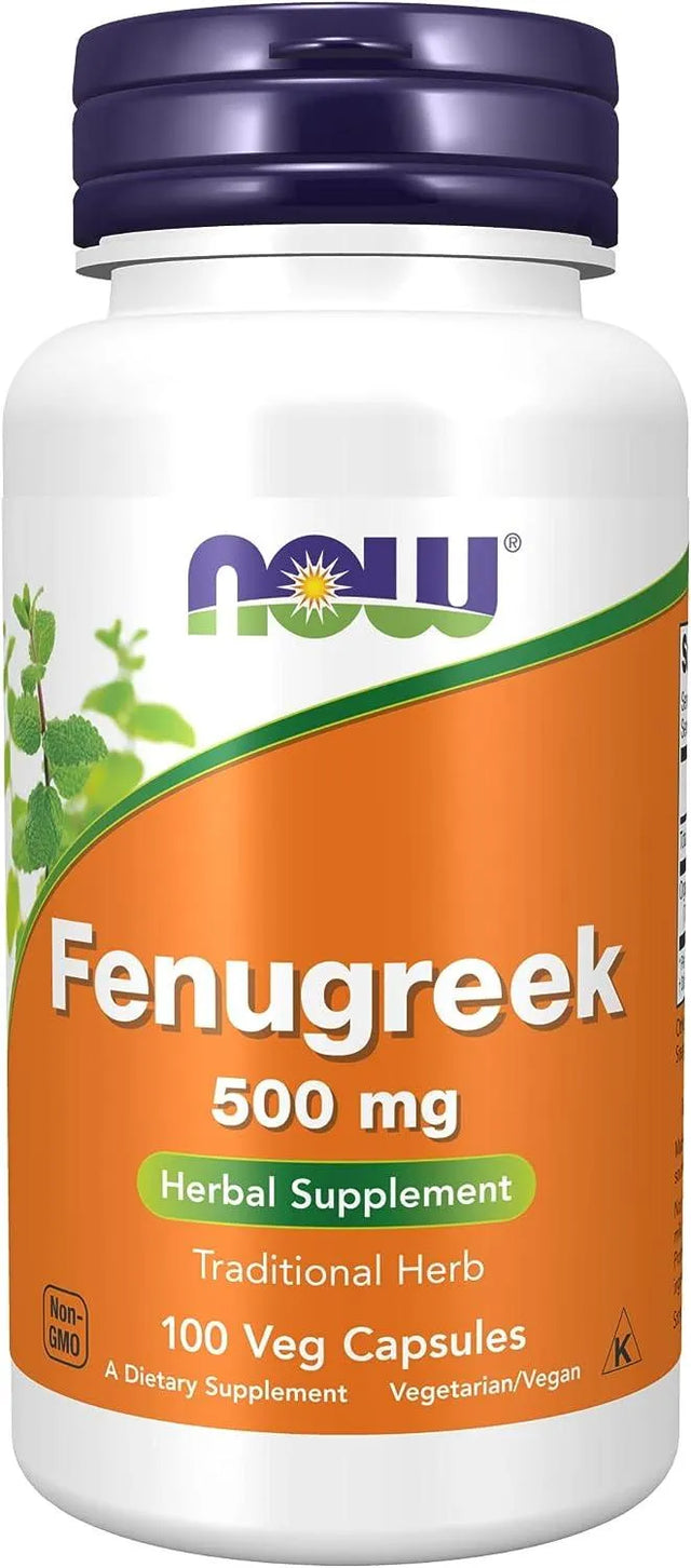 NOW SUPPLEMENTS - NOW Supplements Fenugreek 500Mg. 100 Capsulas - The Red Vitamin MX - Suplementos Alimenticios - {{ shop.shopifyCountryName }}