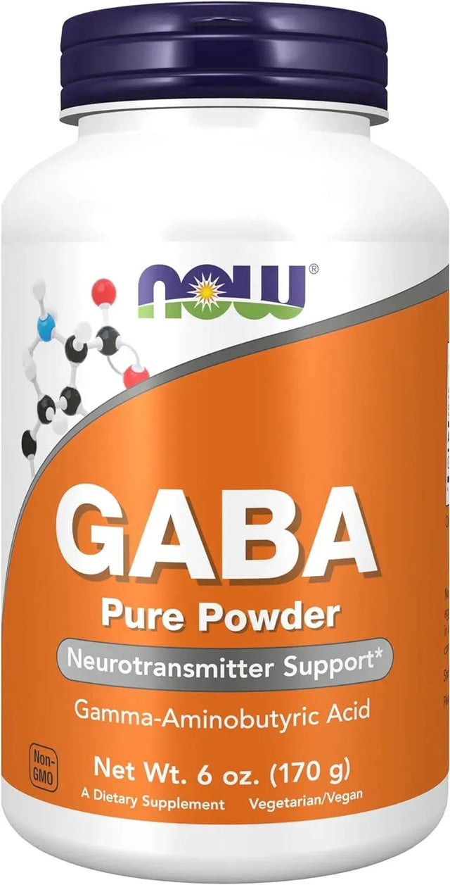 NOW SUPPLEMENTS - NOW Supplements GABA (Gamma-Aminobutyric Acid) Powder 170Gr. - The Red Vitamin MX - Suplementos Alimenticios - {{ shop.shopifyCountryName }}