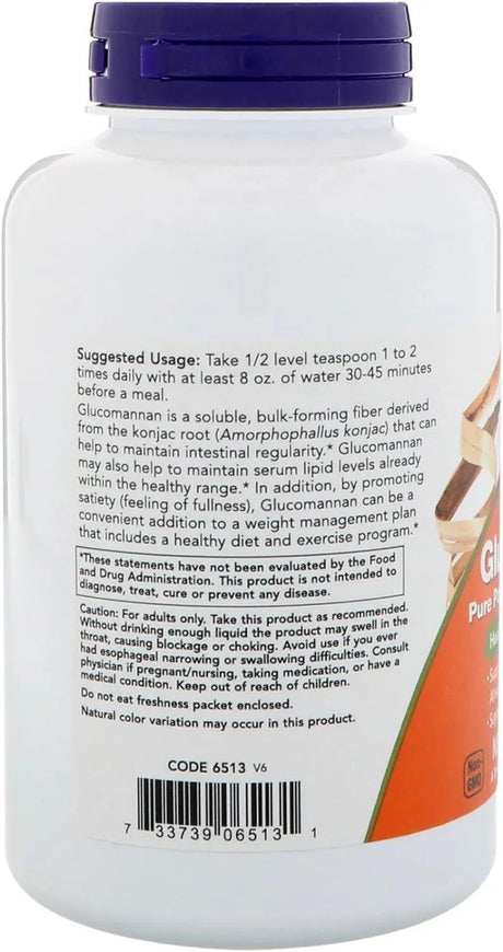 NOW SUPPLEMENTS - NOW Supplements Glucomannan Powder 227Gr. - The Red Vitamin MX - Suplementos Alimenticios - {{ shop.shopifyCountryName }}