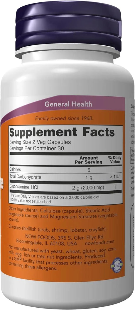 NOW SUPPLEMENTS - NOW Supplements Glucosamine '1000' 60 Capsulas - The Red Vitamin MX - Suplementos Alimenticios - {{ shop.shopifyCountryName }}