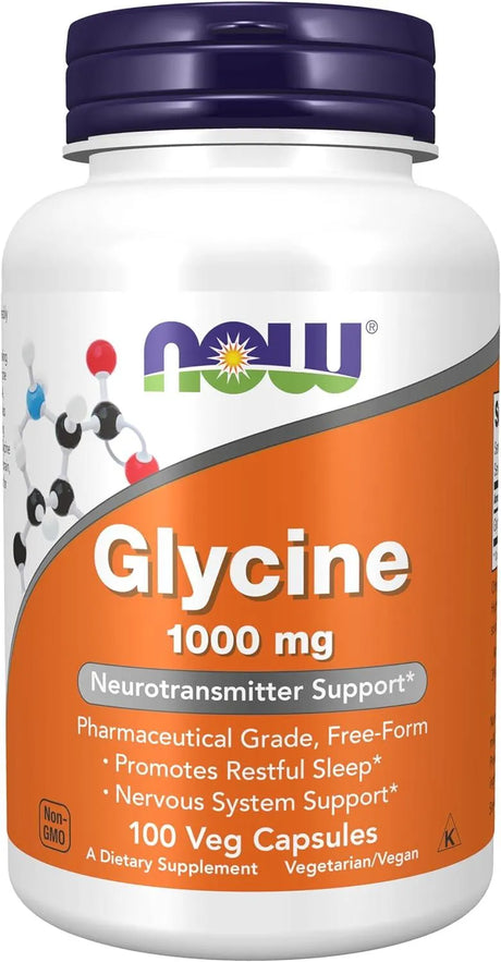 NOW SUPPLEMENTS - NOW Supplements Glycine 1000Mg. 100 Capsulas - The Red Vitamin MX - Suplementos Alimenticios - {{ shop.shopifyCountryName }}