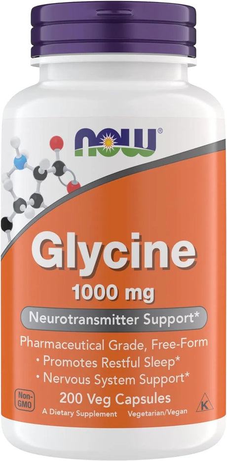 NOW SUPPLEMENTS - Now Supplements Glycine 1000Mg. 200 Capsulas - The Red Vitamin MX - Suplementos Alimenticios - {{ shop.shopifyCountryName }}