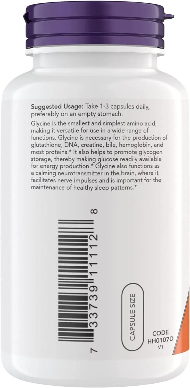 NOW SUPPLEMENTS - Now Supplements Glycine 1000Mg. 200 Capsulas - The Red Vitamin MX - Suplementos Alimenticios - {{ shop.shopifyCountryName }}