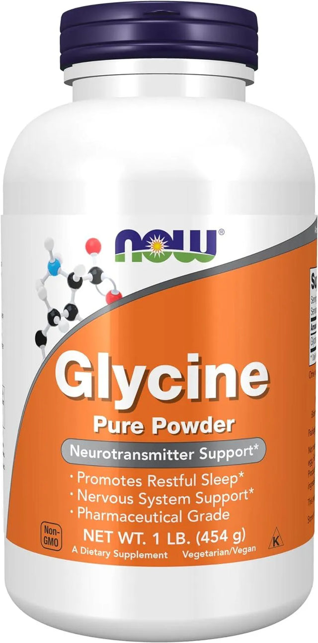 NOW SUPPLEMENTS - NOW Supplements Glycine Pure Powder 454Gr. - The Red Vitamin MX - Suplementos Alimenticios - {{ shop.shopifyCountryName }}