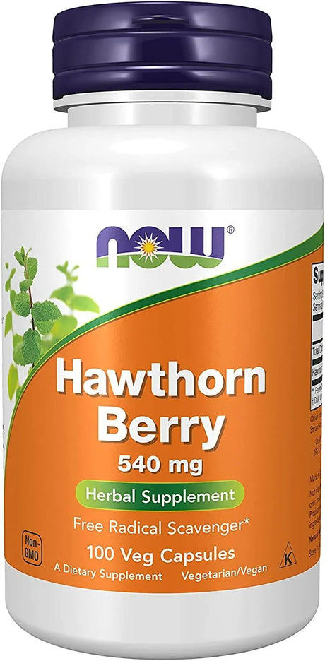 NOW SUPPLEMENTS - NOW Supplements Hawthorn Berry 540Mg. 100 Capsulas - The Red Vitamin MX - Suplementos Alimenticios - {{ shop.shopifyCountryName }}