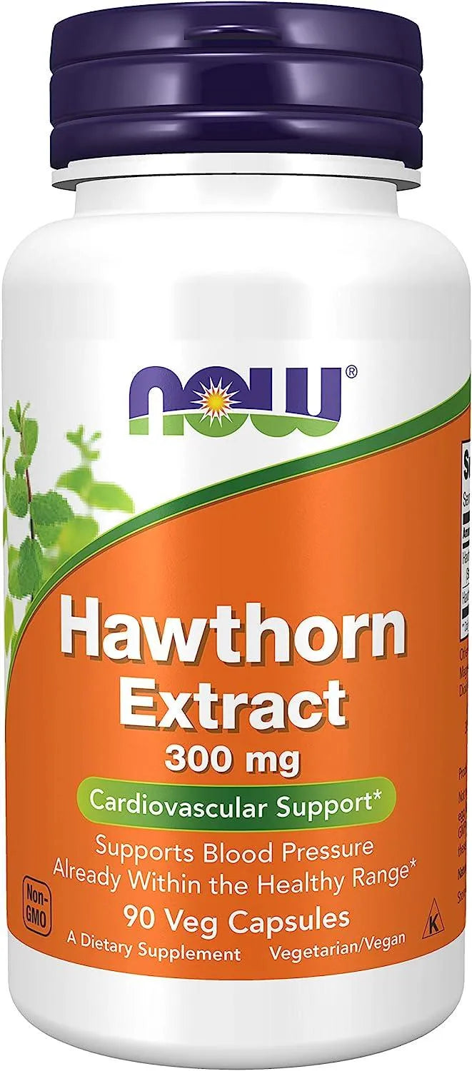 NOW SUPPLEMENTS - NOW Supplements Hawthorn Extract 300Mg. 90 Capsulas 2 Pack - The Red Vitamin MX - Suplementos Alimenticios - {{ shop.shopifyCountryName }}