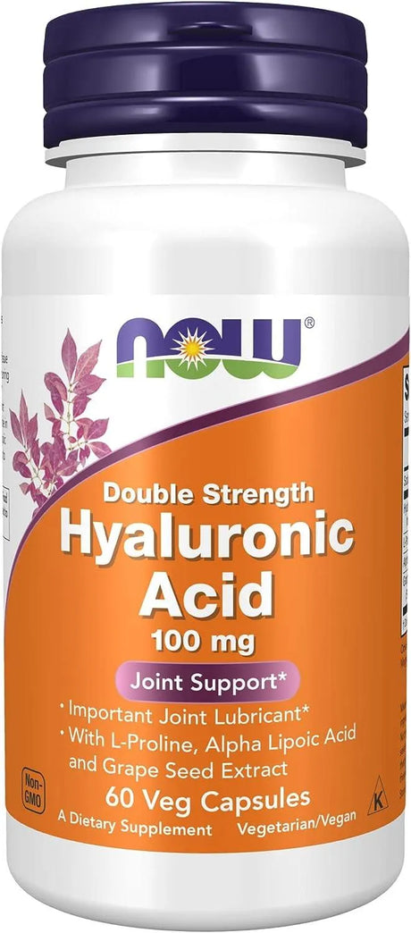 NOW SUPPLEMENTS - NOW Supplements Hyaluronic Acid 100Mg. 60 Capsulas - The Red Vitamin MX - Suplementos Alimenticios - {{ shop.shopifyCountryName }}