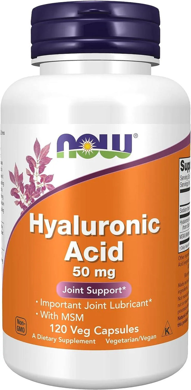 NOW SUPPLEMENTS - NOW Supplements Hyaluronic Acid 50Mg. 120 Capsulas - The Red Vitamin MX - Suplementos Alimenticios - {{ shop.shopifyCountryName }}