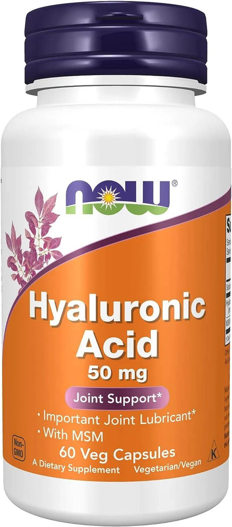 NOW SUPPLEMENTS - NOW Supplements Hyaluronic Acid 50Mg. 60 Capsulas - The Red Vitamin MX - Suplementos Alimenticios - {{ shop.shopifyCountryName }}