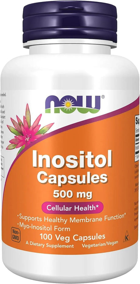 NOW SUPPLEMENTS - NOW Supplements Inositol 500Mg. 100 Capsulas - The Red Vitamin MX - Suplementos Alimenticios - {{ shop.shopifyCountryName }}