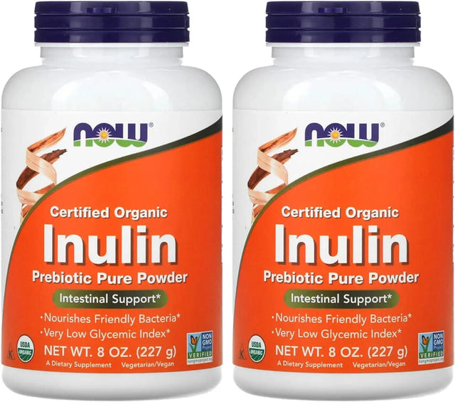 NOW SUPPLEMENTS - Now Supplements Inulin Prebiotic Pure Powder 227Gr. 2 Pack - The Red Vitamin MX - Suplementos Alimenticios - {{ shop.shopifyCountryName }}