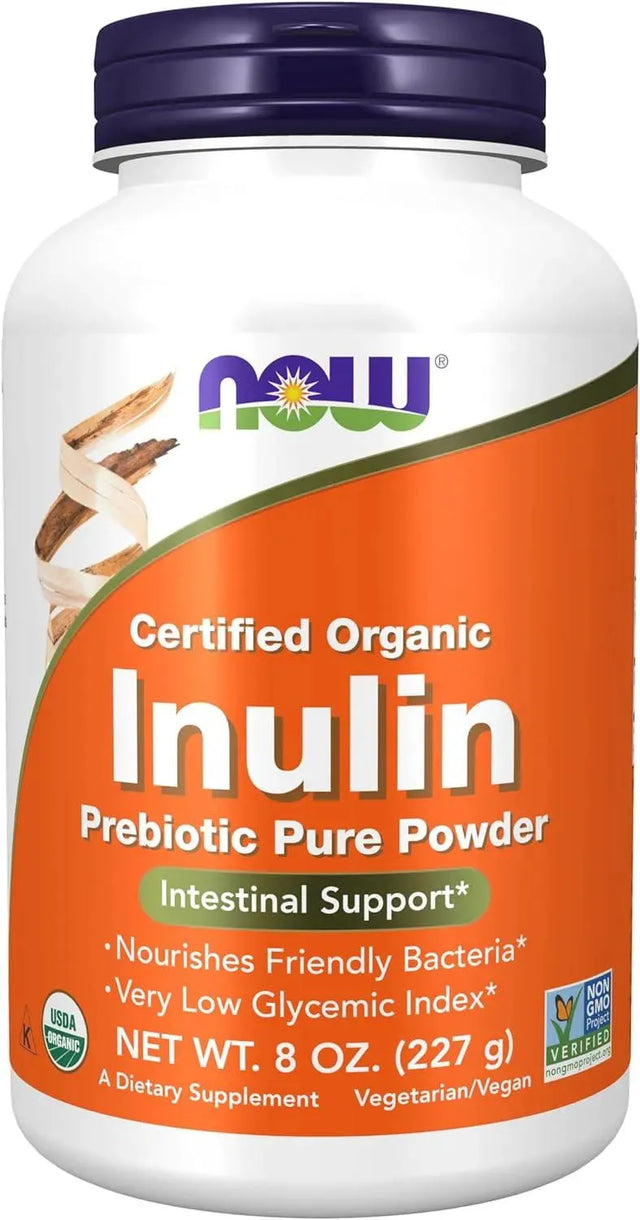 NOW SUPPLEMENTS - NOW Supplements Inulin Prebiotic Pure Powder 227Gr. - The Red Vitamin MX - Suplementos Alimenticios - {{ shop.shopifyCountryName }}