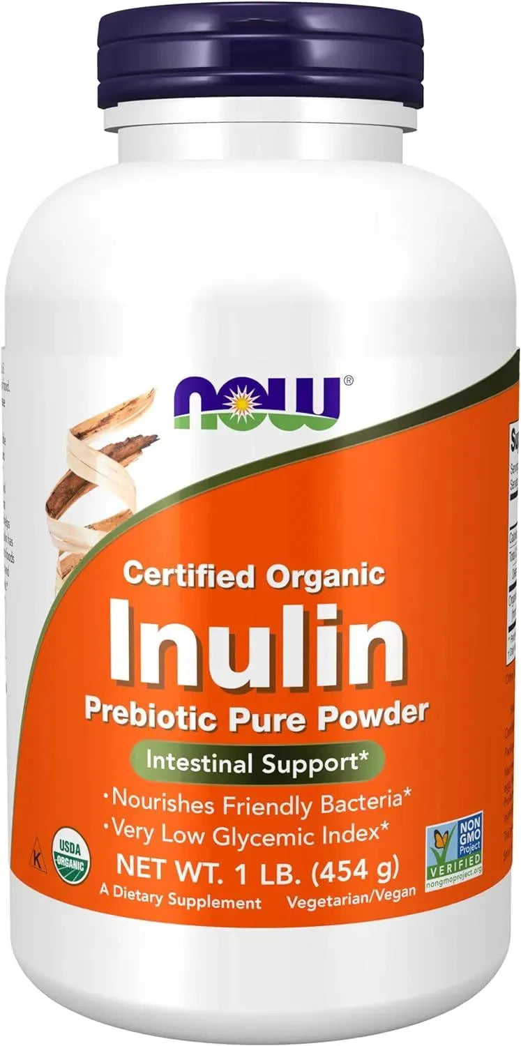 NOW SUPPLEMENTS - NOW Supplements Inulin Prebiotic Pure Powder 454Gr. - The Red Vitamin MX - Suplementos Alimenticios - {{ shop.shopifyCountryName }}