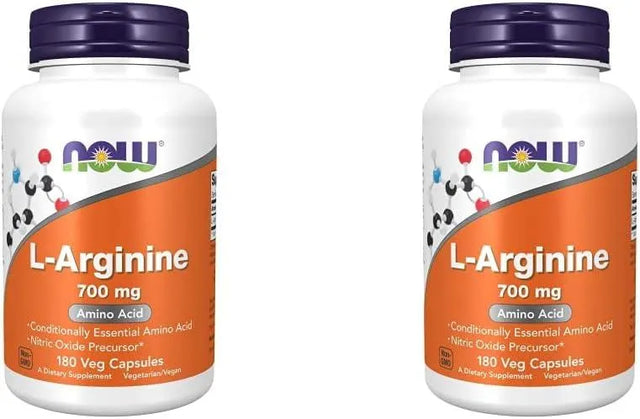 NOW SUPPLEMENTS - NOW Supplements L-Arginine 700Mg. 180 Capsulas 2 Pack - The Red Vitamin MX - Suplementos Alimenticios - {{ shop.shopifyCountryName }}