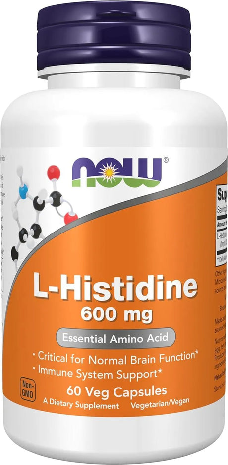 NOW SUPPLEMENTS - Now Supplements L-Histidine 600Mg. 60 Capsulas - The Red Vitamin MX - Suplementos Alimenticios - {{ shop.shopifyCountryName }}