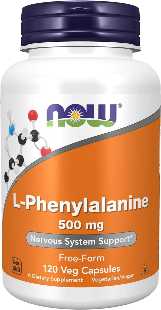 NOW SUPPLEMENTS - Now Supplements L-Phenylalanine 500Mg. 120 Capsulas - The Red Vitamin MX - Suplementos Alimenticios - {{ shop.shopifyCountryName }}