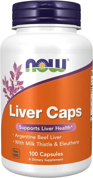 NOW SUPPLEMENTS - NOW Supplements Liver Caps with Milk Thistle and Eleuthero 100 Capsulas - The Red Vitamin MX - Suplementos Alimenticios - {{ shop.shopifyCountryName }}