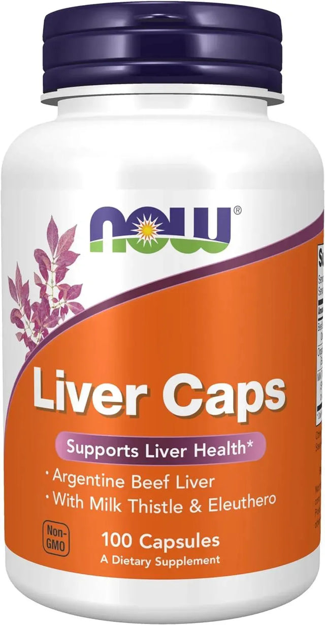 NOW SUPPLEMENTS - NOW Supplements Liver Caps with Milk Thistle and Eleuthero 100 Capsulas - The Red Vitamin MX - Suplementos Alimenticios - {{ shop.shopifyCountryName }}