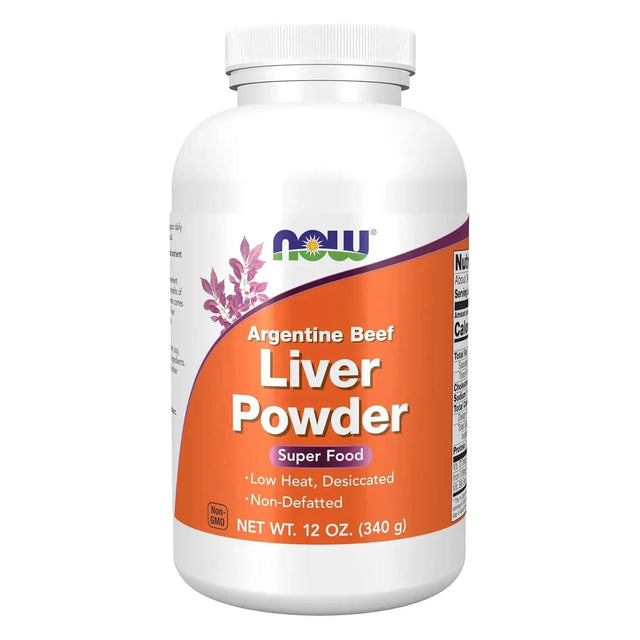 NOW SUPPLEMENTS - NOW Supplements Liver Powder from Fresh Argentine Beef Liver 340Gr. - The Red Vitamin MX - Suplementos Alimenticios - {{ shop.shopifyCountryName }}