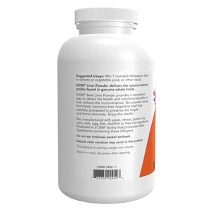 NOW SUPPLEMENTS - NOW Supplements Liver Powder from Fresh Argentine Beef Liver 340Gr. - The Red Vitamin MX - Suplementos Alimenticios - {{ shop.shopifyCountryName }}