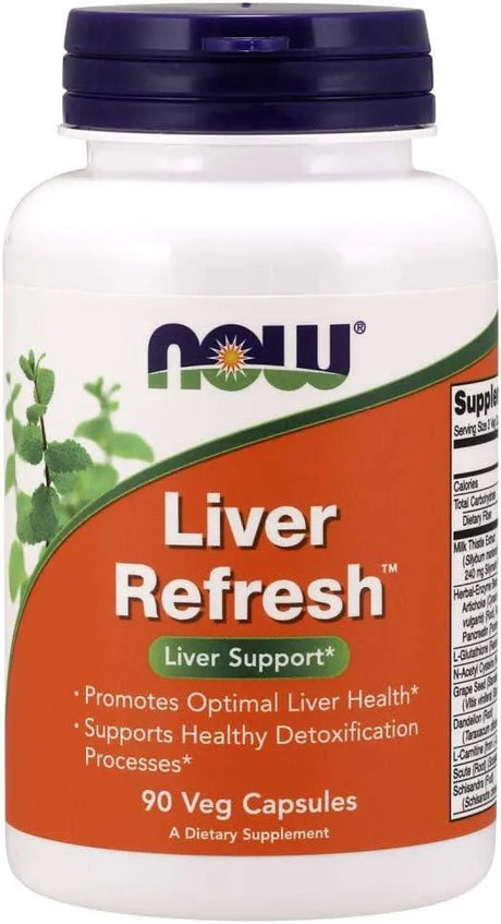 NOW SUPPLEMENTS - NOW Supplements Liver Refresh with Milk Thistle Extract 90 Capsulas - The Red Vitamin MX - Suplementos Alimenticios - {{ shop.shopifyCountryName }}