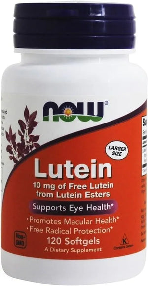 NOW SUPPLEMENTS - NOW Supplements Lutein 10Mg. 240 Capsulas Blandas - The Red Vitamin MX - Suplementos Alimenticios - {{ shop.shopifyCountryName }}