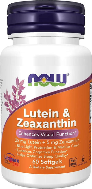 NOW SUPPLEMENTS - NOW Supplements Lutein & Zeaxanthin 60 Capsulas Blandas - The Red Vitamin MX - Suplementos Alimenticios - {{ shop.shopifyCountryName }}