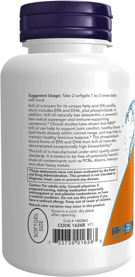 NOW SUPPLEMENTS - NOW Supplements Neptune Krill Oil 500Mg. - The Red Vitamin MX - Suplementos Alimenticios - {{ shop.shopifyCountryName }}