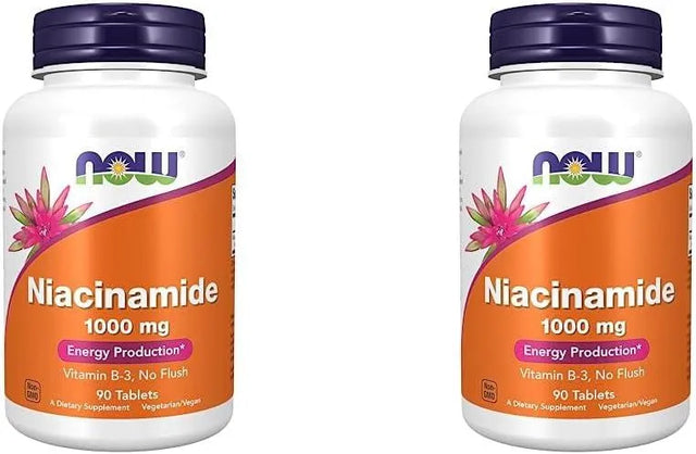 NOW SUPPLEMENTS - Now Supplements Niacinamide 1000Mg. 90 Tabletas 2 Pack - The Red Vitamin MX - Suplementos Alimenticios - {{ shop.shopifyCountryName }}