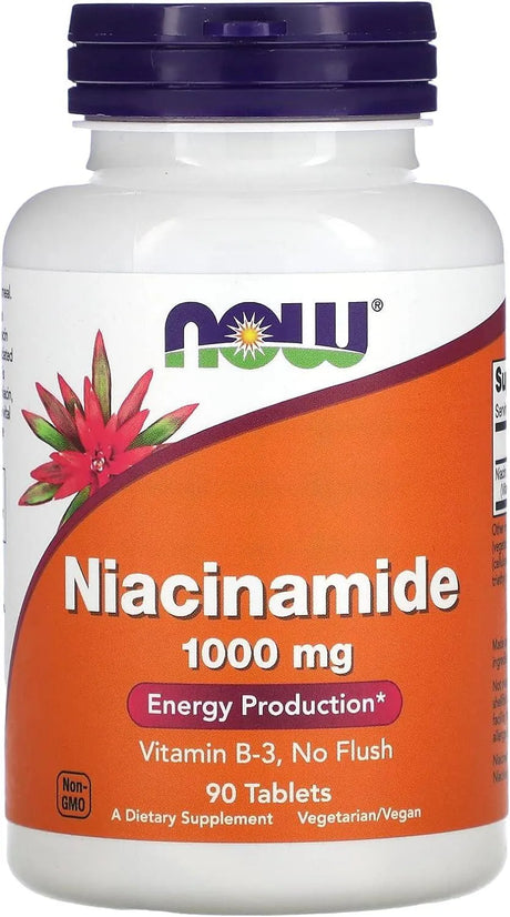 NOW SUPPLEMENTS - Now Supplements Niacinamide 1000Mg. 90 Tabletas - The Red Vitamin MX - Suplementos Alimenticios - {{ shop.shopifyCountryName }}