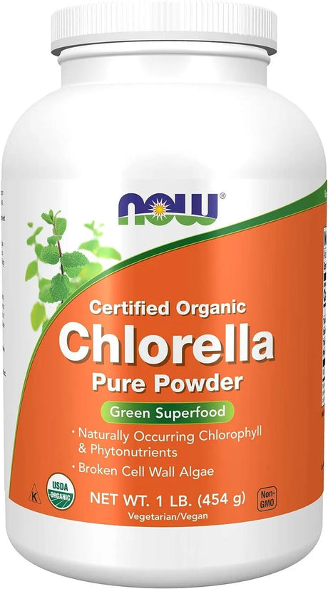 NOW SUPPLEMENTS - NOW Supplements Organic Chlorella Powder 454Gr. - The Red Vitamin MX - Suplementos Alimenticios - {{ shop.shopifyCountryName }}