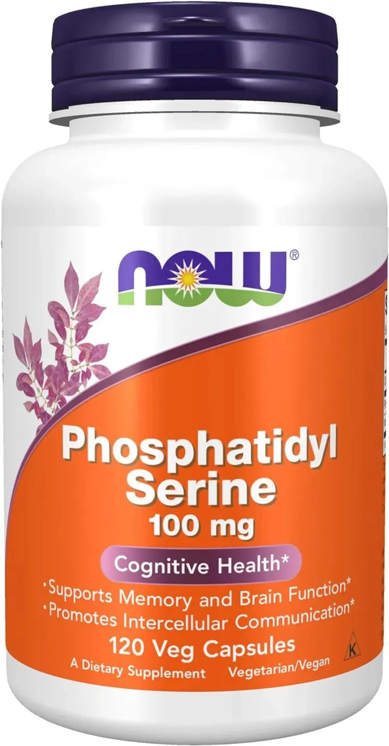 NOW SUPPLEMENTS - NOW Supplements Phosphatidyl Serine 100Mg. 120 Capsulas - The Red Vitamin MX - Suplementos Alimenticios - {{ shop.shopifyCountryName }}