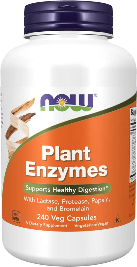 NOW SUPPLEMENTS - NOW Supplements Plant Enzymes 240 Capsulas - The Red Vitamin MX - Suplementos Alimenticios - {{ shop.shopifyCountryName }}