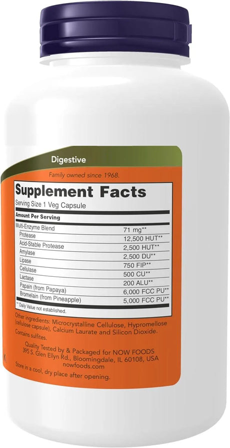 NOW SUPPLEMENTS - NOW Supplements Plant Enzymes 240 Capsulas - The Red Vitamin MX - Suplementos Alimenticios - {{ shop.shopifyCountryName }}