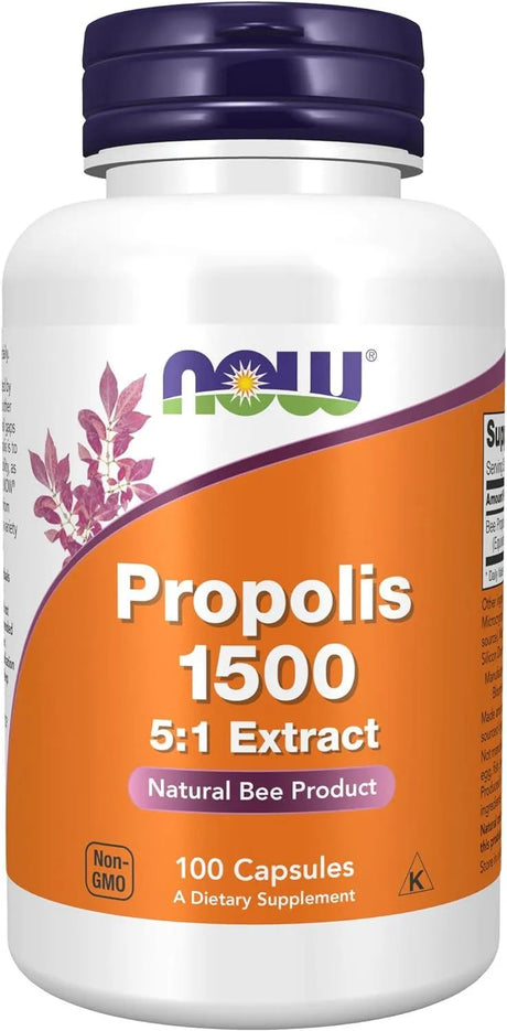 NOW SUPPLEMENTS - NOW Supplements Propolis 1500Mg. 100 Capsulas - The Red Vitamin MX - Suplementos Alimenticios - {{ shop.shopifyCountryName }}