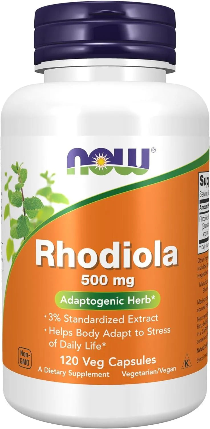 NOW SUPPLEMENTS - NOW Supplements Rhodiola 500Mg. 120 Capsulas - The Red Vitamin MX - Suplementos Alimenticios - {{ shop.shopifyCountryName }}