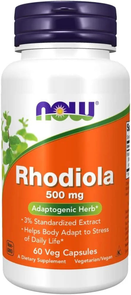 NOW SUPPLEMENTS - Now Supplements Rhodiola Rosea 500Mg. 60 Capsulas - The Red Vitamin MX - Suplementos Alimenticios - {{ shop.shopifyCountryName }}