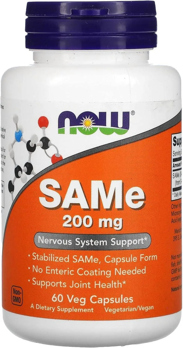 NOW SUPPLEMENTS - NOW Supplements SAMe 200Mg. 60 Capsulas - The Red Vitamin MX - Suplementos Alimenticios - {{ shop.shopifyCountryName }}