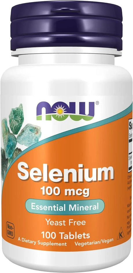 NOW SUPPLEMENTS - NOW Supplements Selenium 100mcg 100 Tabletas - The Red Vitamin MX - Suplementos Alimenticios - {{ shop.shopifyCountryName }}